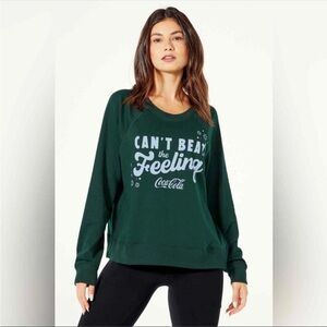 Wildfox X‎ Coca-Cola Can't Beat the Feeling Sommers Sweater in Green